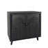2 Door Accent Cabinet Storage Cabinet With Adjustable Shelf - Black