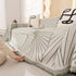 Modern Minimalist Chenille Line Pattern Sofa Cover, Dust and Scratch Resistant Throw Blankets for Couch