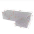 Upholstered L-Shaped Modular Sectional Sofa With Chaise, Wave-Shaped Armrest