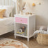Nightstand With 1 Drawer 1 Shelf