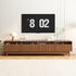 TV Stand, Entertainment Center With Fluted Drawers For Living Room - Walnut