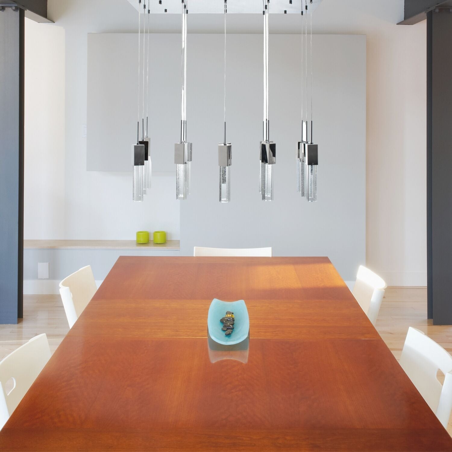 Rectangular Crystal Chandelier // 15 Light