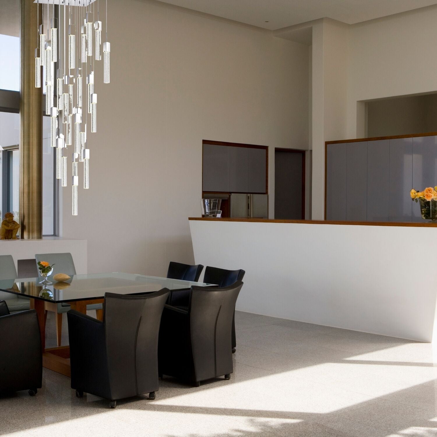 Rectangular Crystal Chandelier // XL 25 Light