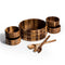 Extra Large Salad Bowl with Servers and 4 Individuals - 330C7