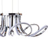 6 Petal Flower Dimmable LED Chandelier // Chrome