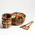 Large Salad Bowl with Servers and 4 Individuals - 335B7