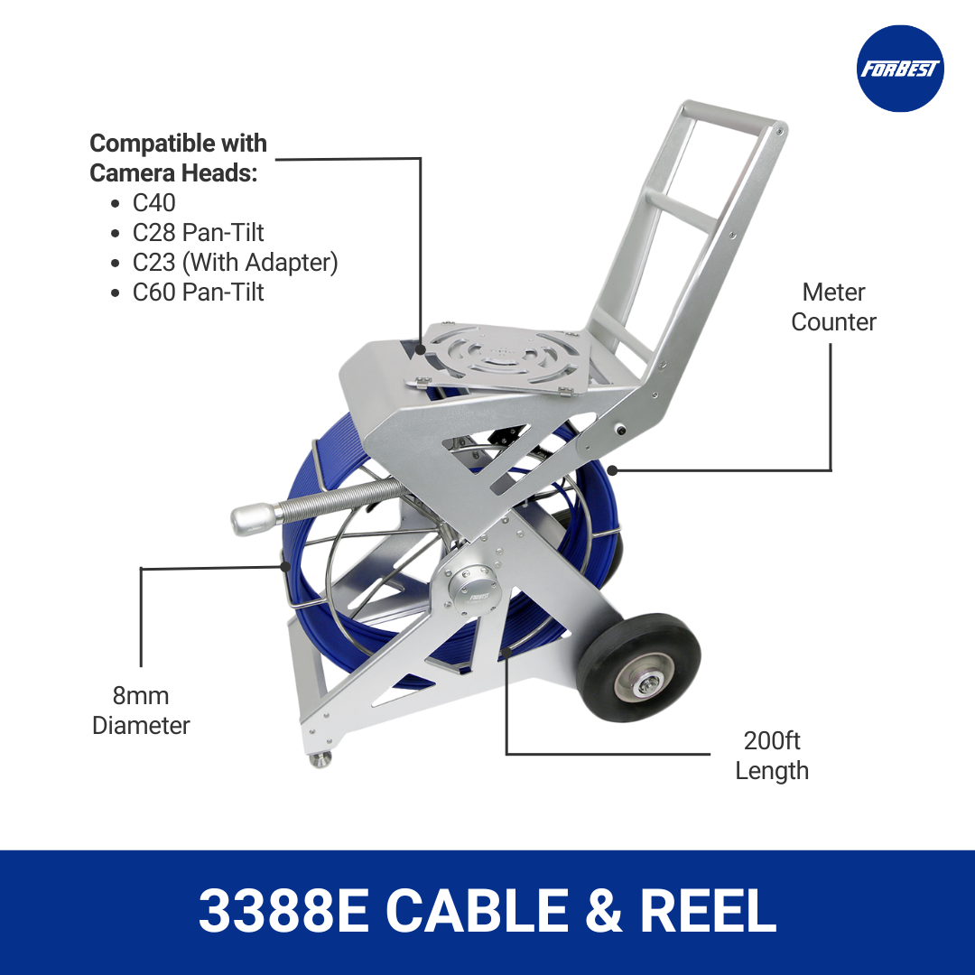 Stackable Mid Range 3388ET Combo: 200ft Cable with Camera Head and Accessories (No Control Station)