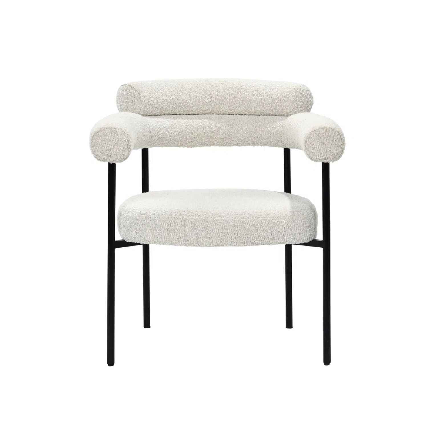 Upholstered Accent Dining Chairs With Armrests (Set of 2)