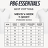 Mens Crew neck 3 Pack Solid 100% Cotton Double Neck Ribbed S-5XL