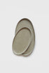 Handmade Stoneware Oval Serving Platter "Concrete"