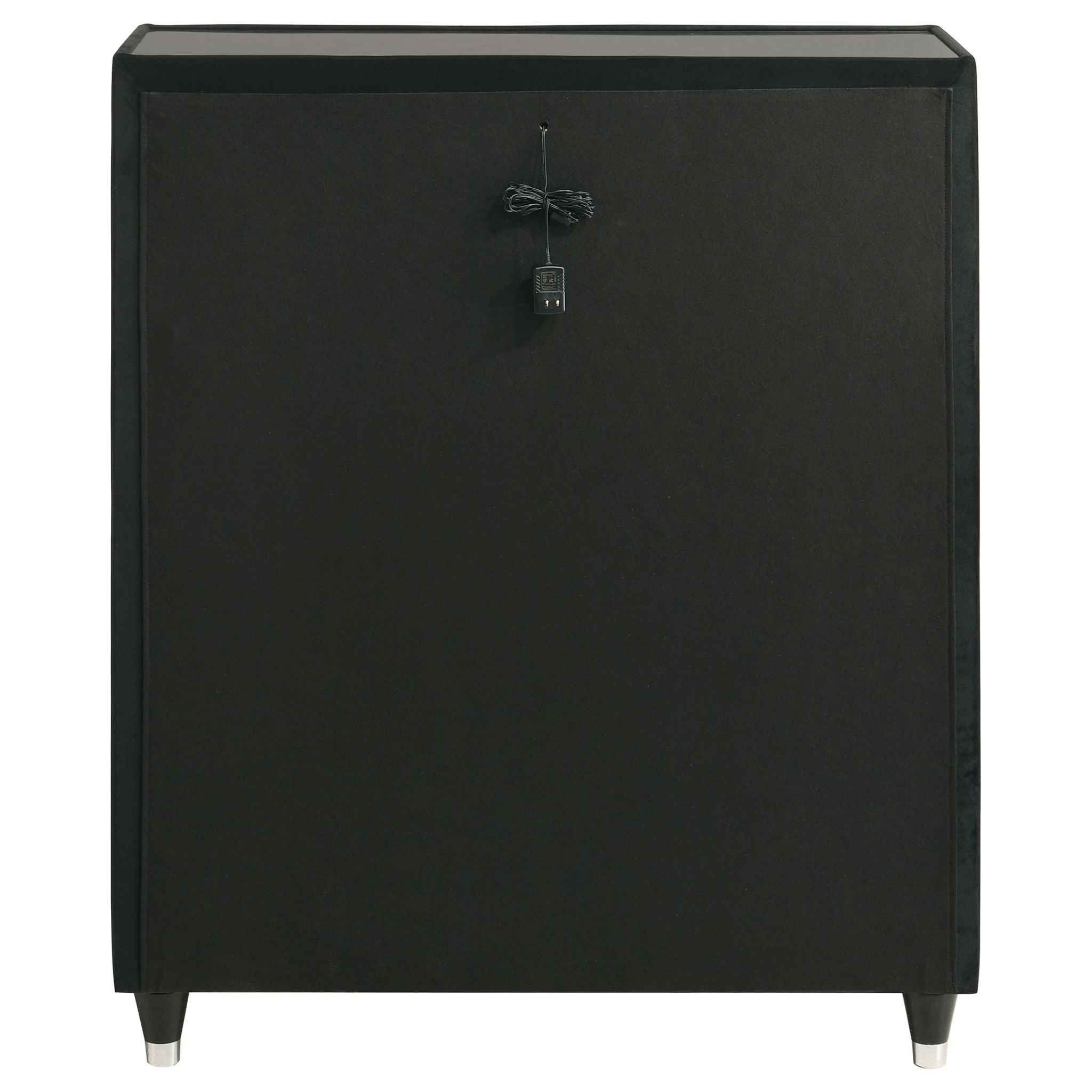Lorient 5-drawer LED Chest of Drawers Black