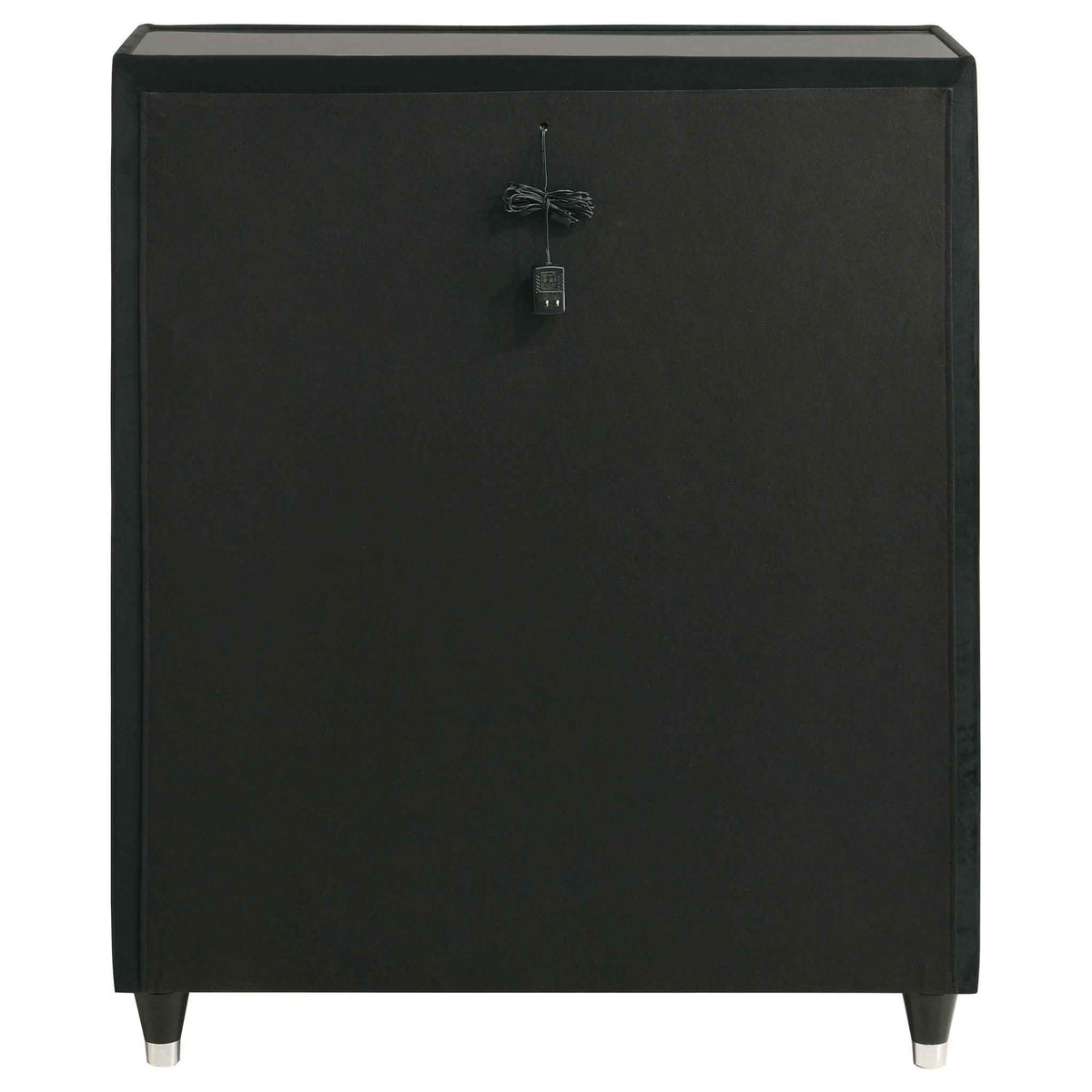 Lorient 5-drawer LED Chest of Drawers Black