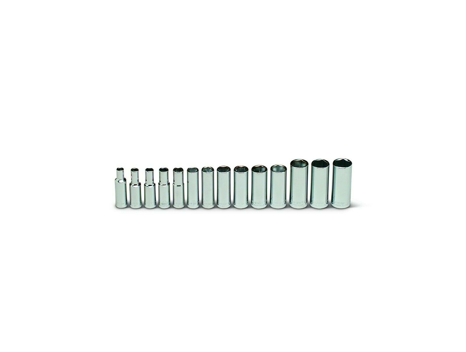 Wright Tool 6 Point Deep Socket Set 14 Piece 3/8