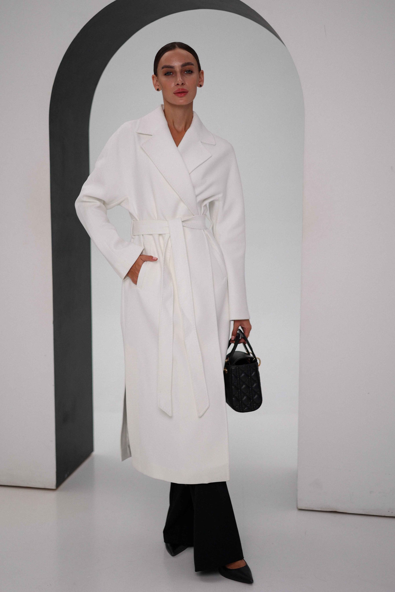 Cambridge Comfort Wraparound Wool Cashmere Coat