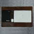 Espresso Elegance Leather Desk Mat + Mouse Pad