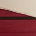 7 Pc Pieced Faux Suede Comforter Set Red King