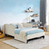 Upholstered Platform Bed Frame With 2 Storage Drawers And Adjustable Sofa Bed