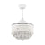 36" Bangaiore Modern Downrod Mount Crystal Ceiling Fan with Lighting and Remote Control