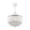 36" Bangaiore Modern Downrod Mount Crystal Ceiling Fan with Lighting and Remote Control