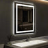 20 x 28  Inch Center Glow LED Bathroom Mirror