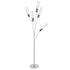 5 Acrylic Cylinders Floor Lamp // Chrome