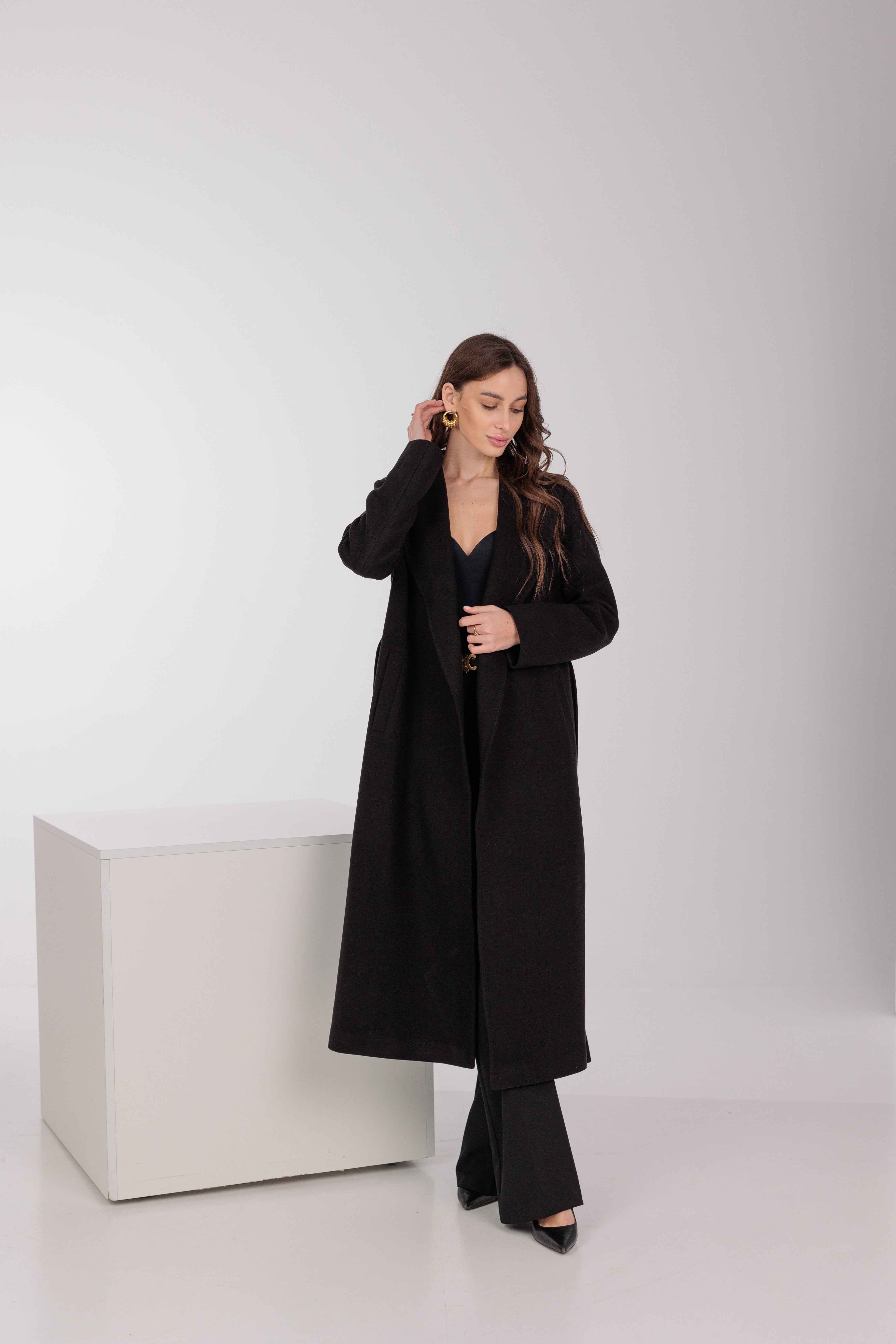Pre-Order. Re-Stock Ships February 2026. Astoria Classic Wraparound Wool Blend Overcoat