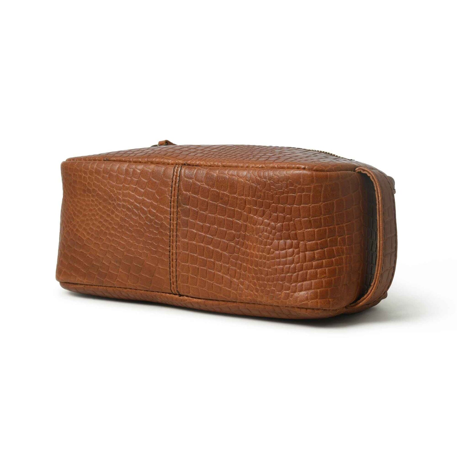Hairon Croco Leather Toiletry Bag