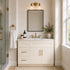 36 Inch Antique White Shaker Bathroom Vanity Combo w/ Drawers on Left