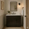 36" Espresso Shaker Single Sink Bathroom Vanity with Drawers on the Right