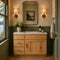 36 Inch Hickory Shaker Single Sink Bathroom Vanity with Drawers on the Left