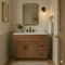 36 Inch Toffee Shaker Single Sink Bathroom Vanity with Drawers on the Right