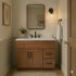 36 Inch Toffee Shaker Single Sink Bathroom Vanity with Drawers on the Right