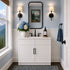 36 Inch White Slim Shaker Single Sink Bathroom Vanity