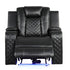 Benz - LED & Power Recliner Chair With Adjustable Headrest