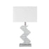Crystal Two Tone Paved Table Lamp // 1 Light