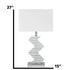 Crystal Two Tone Paved Table Lamp // 1 Light