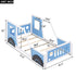 Classic Car Shaped Platform Bed With Wheels