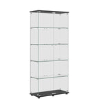 Display Cabinet With Shelf Double Doors And Lock