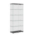 Display Cabinet With Shelf Double Doors And Lock