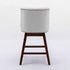 Counter Height Swivel Barstools, 26'' H Seat Height Upholstered Bar Stools (Set of 2), Fabric