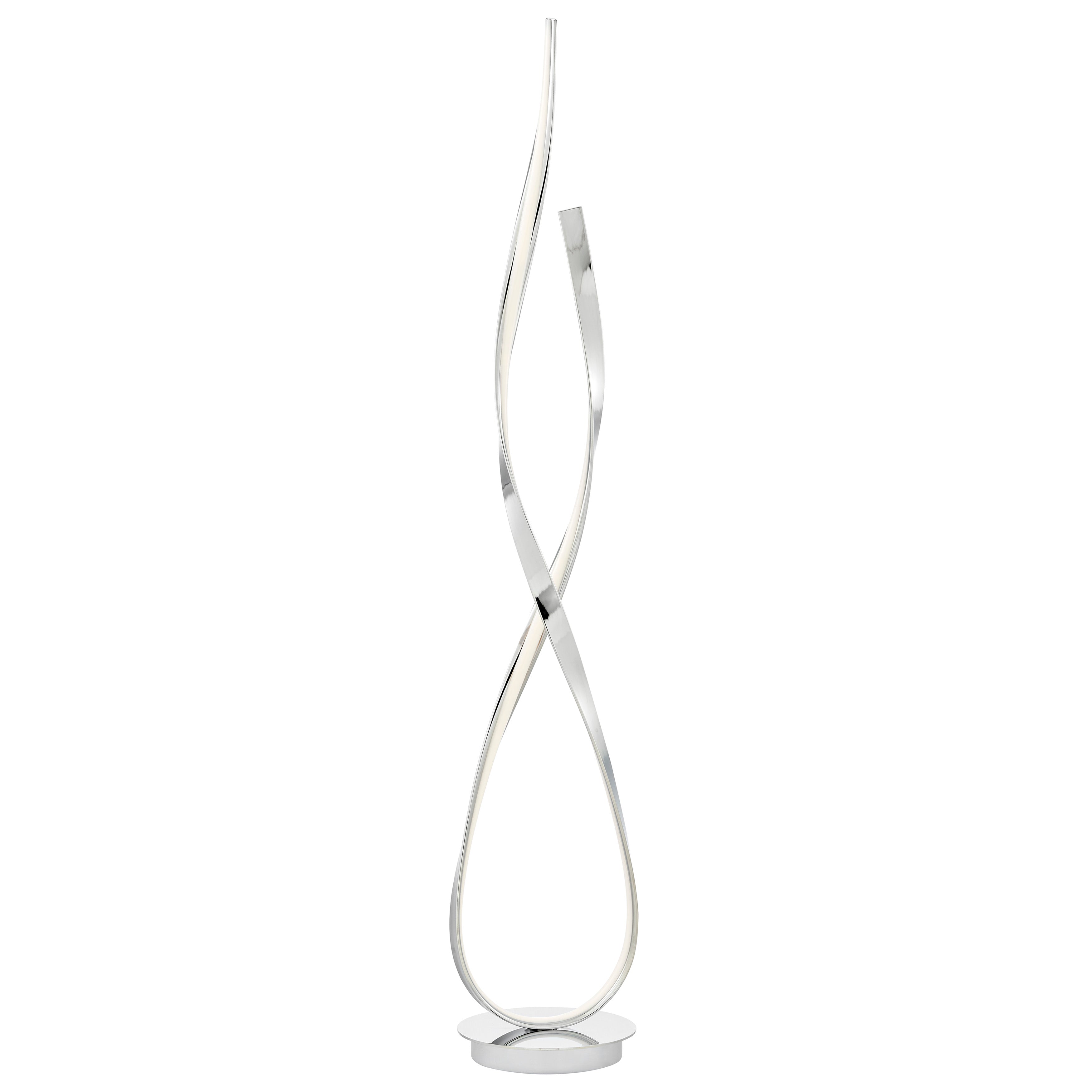 Vienna LED 55" Tall Floor Lamp // Chrome