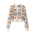 Women's Cardigan Cream Crochet Floral BYMANYC ® New York SOHO FLORAL GRANNY SQUARE CROCHET CARDIGAN - New Collection