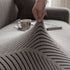 High Stretch Chevron Sofa Cover, Soft Washable Textured Jacquard Slipcover for Couch