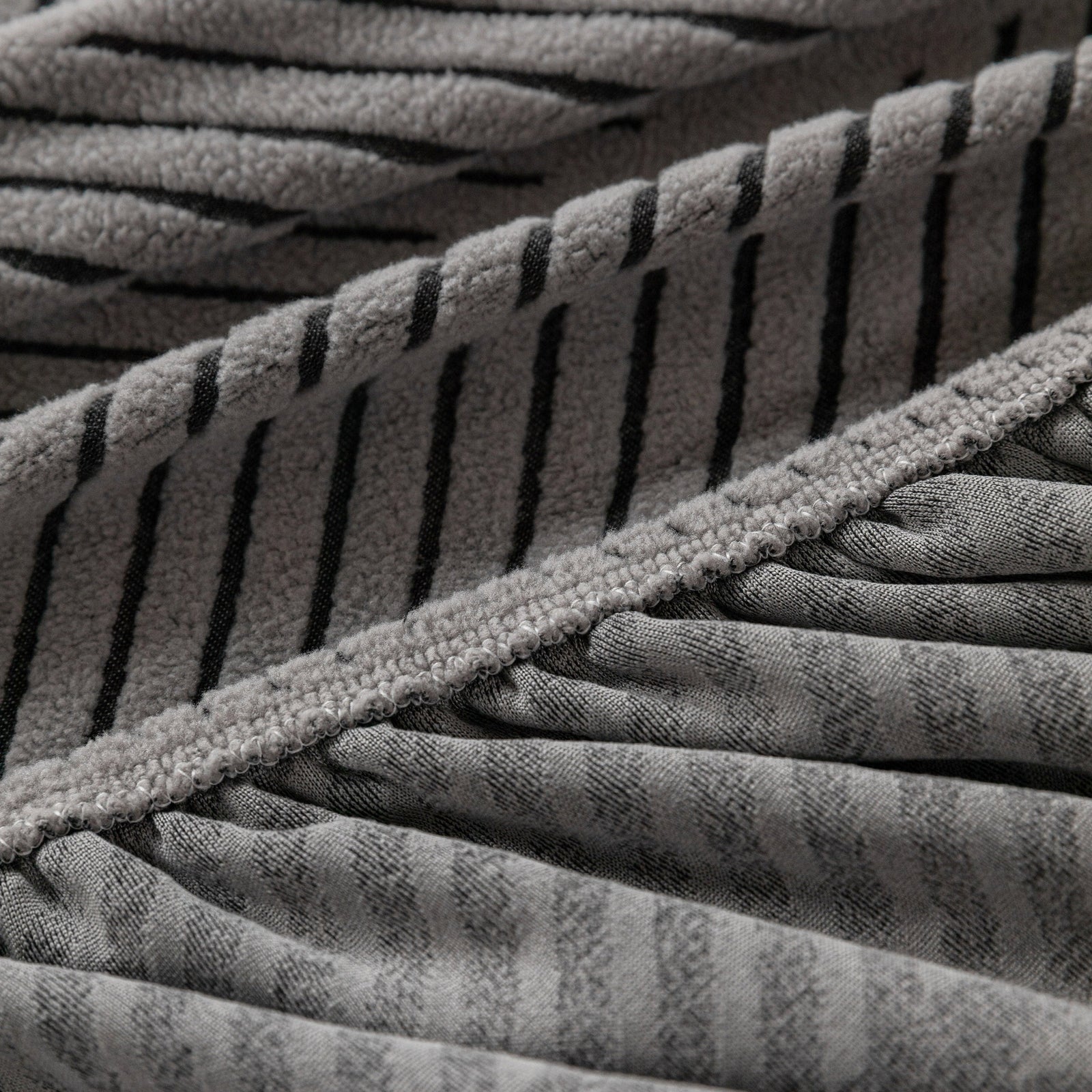 High Stretch Chevron Sofa Cover, Soft Washable Textured Jacquard Slipcover for Couch