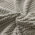 Modern Textured Stretch Sofa Cover, Plush Fleece Sofa Slipcover with 3D Stripe Texture