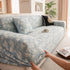 High Stretch Thick 3D Spacer Sofa Cover, Air-Layer Jacquard Cushioned Couch Slipcover