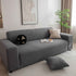 3D Grid Jacquard Sofa Cover, High Stretch Plush Waffle Couch Slipcover with Tie Straps