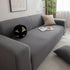 3D Grid Jacquard Sofa Cover, High Stretch Plush Waffle Couch Slipcover with Tie Straps