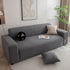 3D Grid Jacquard Sofa Cover, High Stretch Plush Waffle Couch Slipcover with Tie Straps