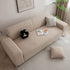 3D Grid Jacquard Sofa Cover, High Stretch Plush Waffle Couch Slipcover with Tie Straps